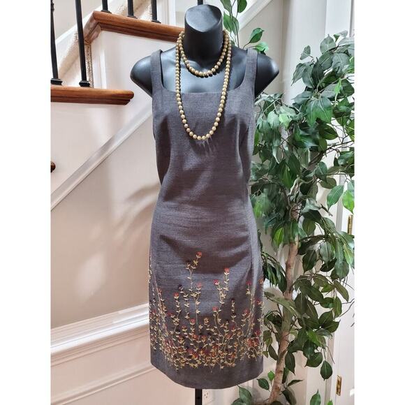 Lauren Taylors Women Gray Polyester Single Breasted Blazer & Dress 2 Pcs Suit 10 - Picture 2 of 14